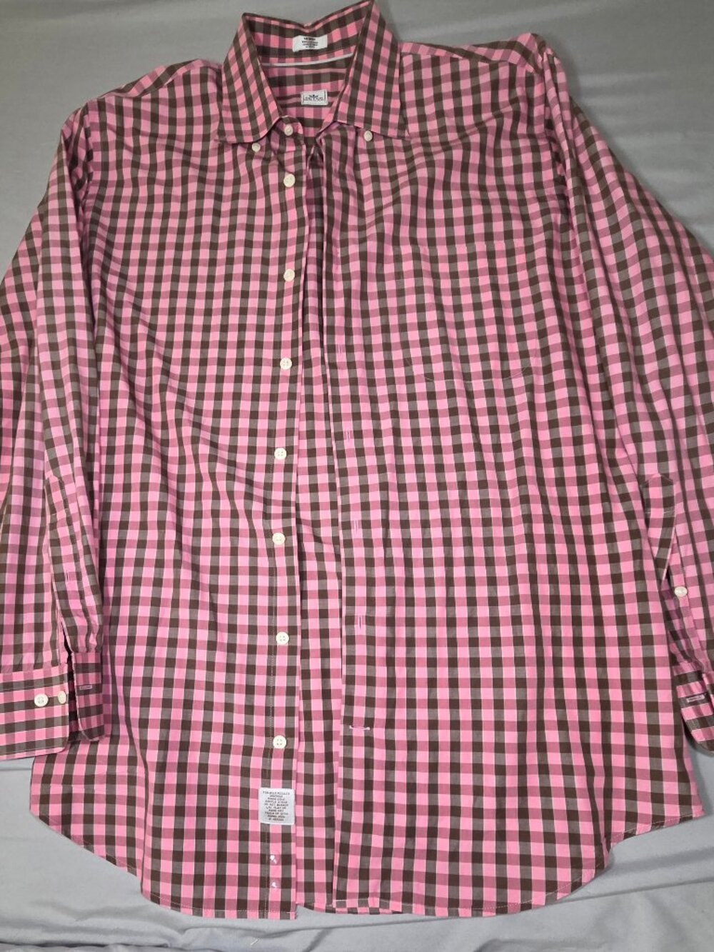Peter Millar Crown Finish Gingham Button Down Shirt M
